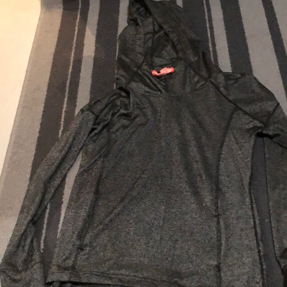 Hooded black MOVE sweater